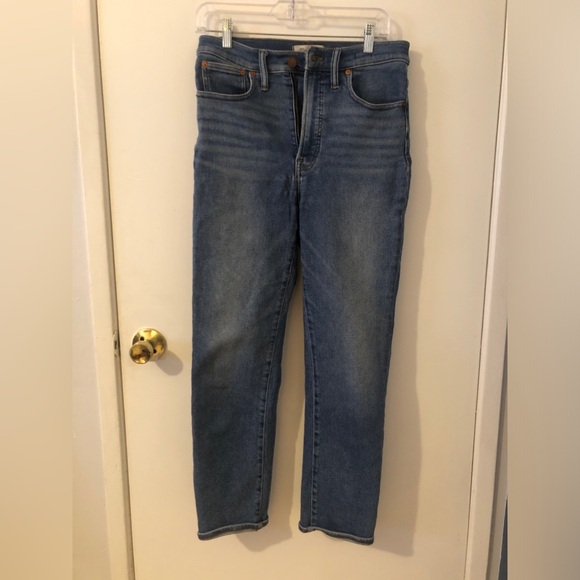 Madewell The Perfect Vintage Crop Jean High Rise Medium Wash Blue Size 28 - Picture 2 of 9